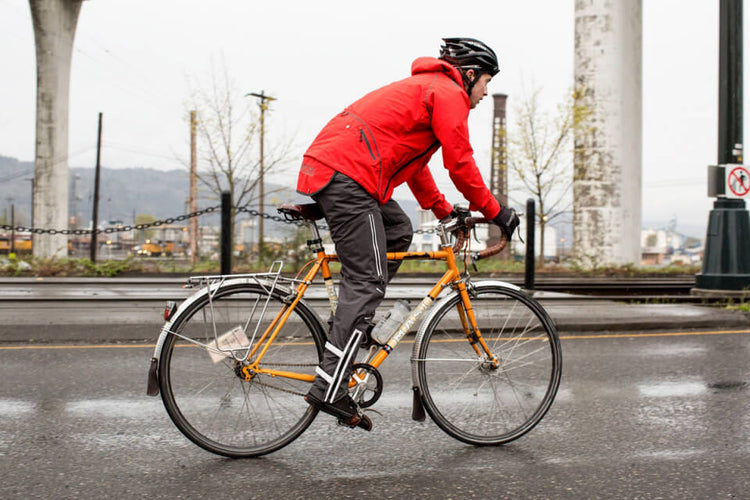 rainy day cycling