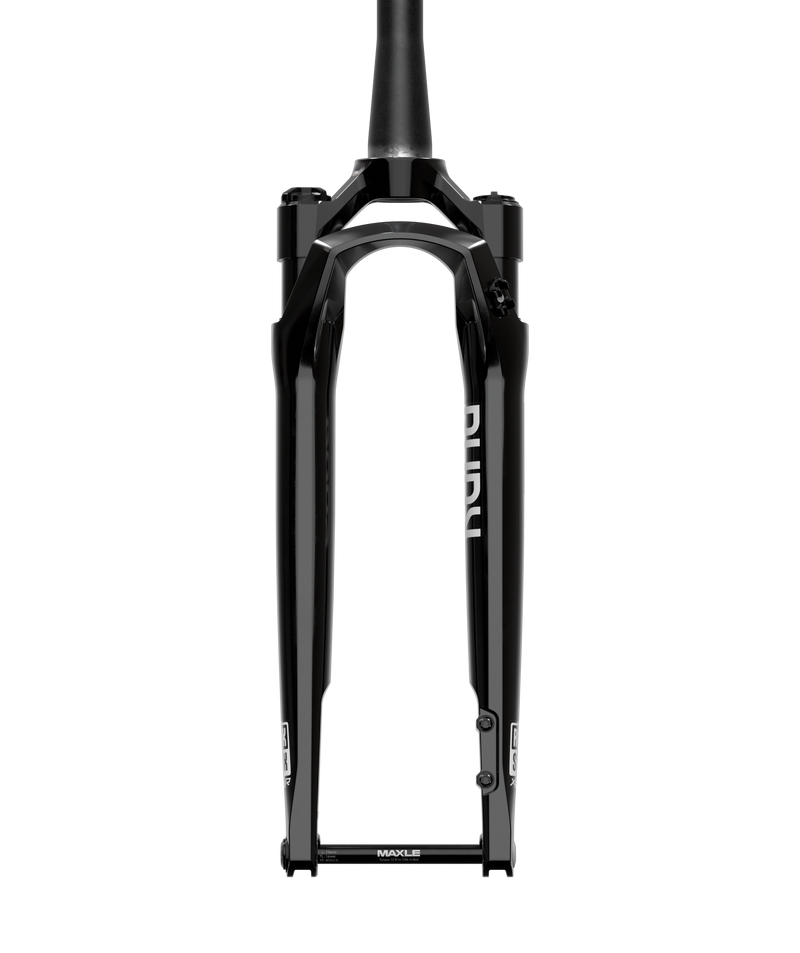 Load image into Gallery viewer, RockShox RUDY Ultimate XPLR Race Day 2 Suspension Fork - 700c, 40 mm, 12 x 100 mm, 45 mm Offset, Gloss Black, A2
