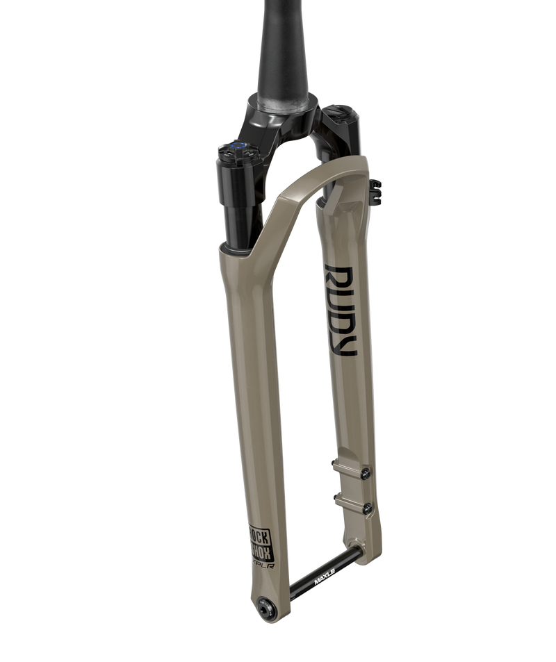 Load image into Gallery viewer, RockShox RUDY Ultimate XPLR Race Day 2 Suspension Fork - 700c, 30 mm, 12 x 100 mm, 45 mm Offset, Gloss Black, A2
