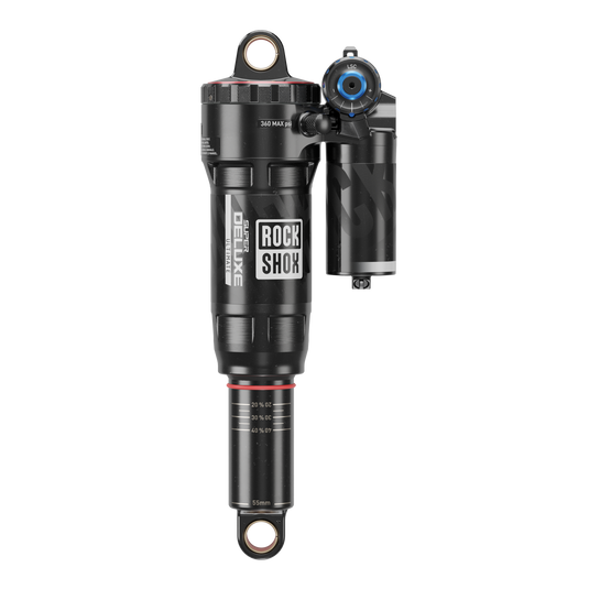 RockShox Super Deluxe Ultimate RC2T Rear Shock - 185 x 55 mm, Linear Air, 0 Neg/2 Pos Token, Reb 55 / Comp 30, L/O4,