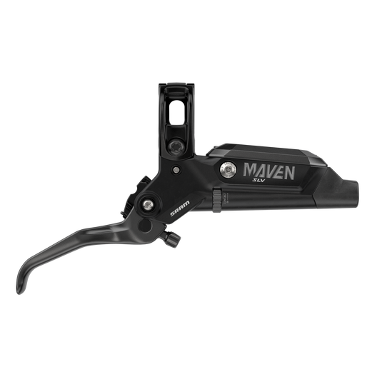 SRAM Maven Silver Disc Brake and Lever - Rear, Post Mount, 4-Piston, Aluminum Lever, SS Hardware, Black, A1