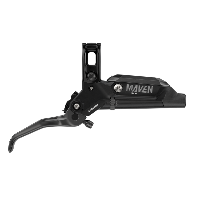 Load image into Gallery viewer, SRAM Maven Silver Disc Brake and Lever - Front, Post Mount, 4-Piston, Aluminum Lever, SS Hardware, Black, A1
