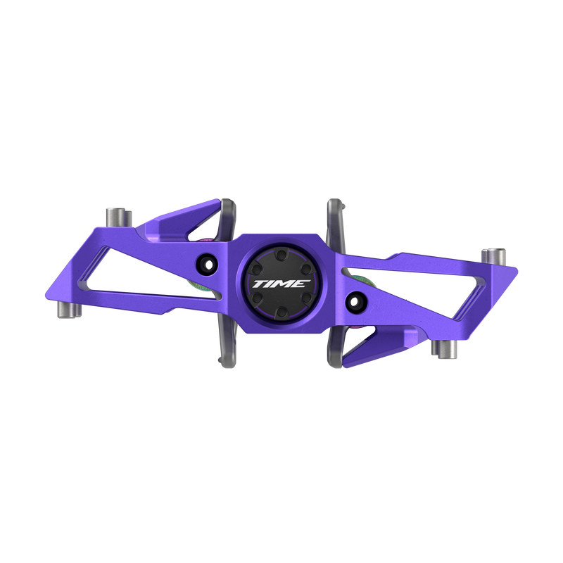 Load image into Gallery viewer, Time Speciale 10 Pedals - Dual Sided Clipless with Platform, Aluminum, 9/16&quot;, Purple, Large, B1
