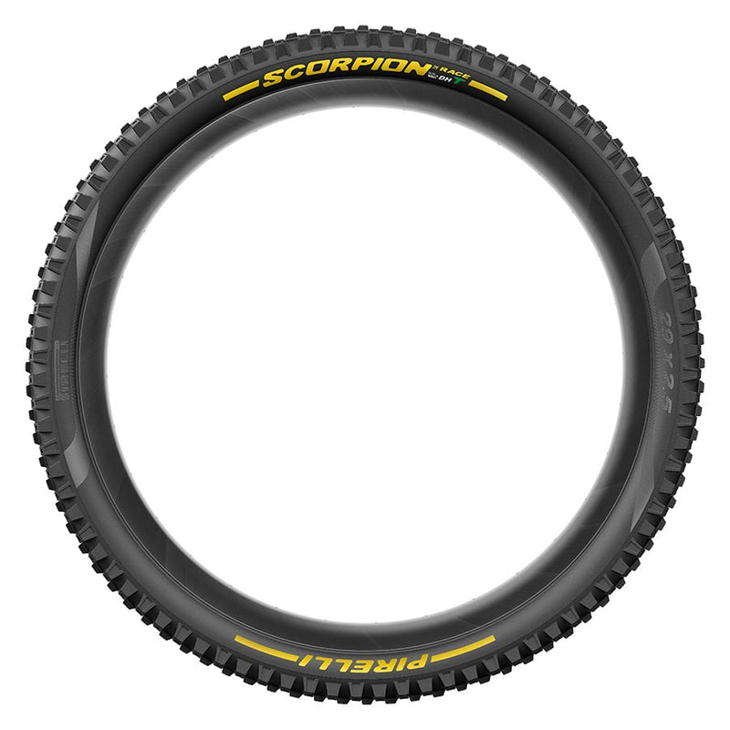 Load image into Gallery viewer, Pirelli Scorpion Race DH T Tire - 29 x 2.5, Clincher, Wire, Yellow Label Team Edition, DualWALL+, SmartEVO DH
