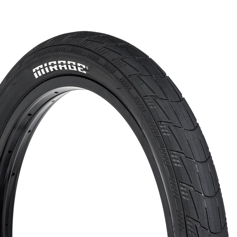 Load image into Gallery viewer, Eclat Mirage Tire 20 x 2.45 TPI 110 Clincher Wire Black Reflective BMX
