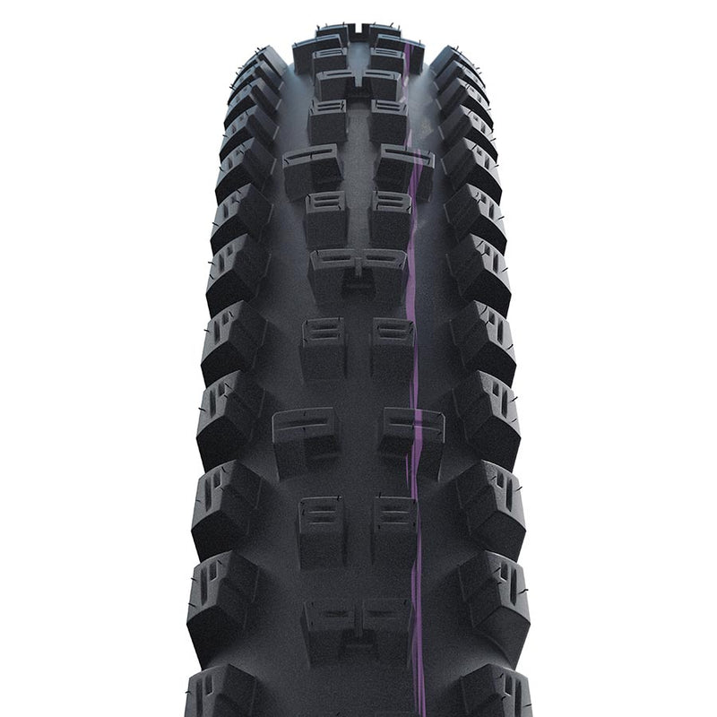 Load image into Gallery viewer, Schwalbe Tacky Chan Mountain Tire, 29&quot;x2.40, Folding, Clincher, Addix Ultra Soft, Super Gravity, TL Easy, 67TPI, Black
