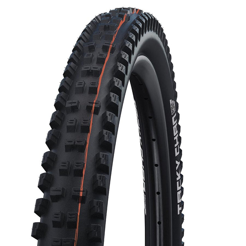 Load image into Gallery viewer, Schwalbe Tacky Chan Mountain Tire, 29&quot;x2.40, Folding, Clincher, Addix Soft, Super Trail, TL Easy, 67TPI, Black
