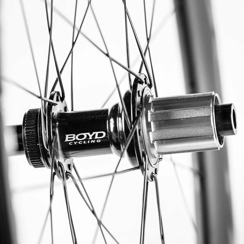 Load image into Gallery viewer, Boyd Cycling 36mm Road Disc Carbon, Wheel, Rear, 700C / 622, Holes: 28, 12mm TA, 142mm, Disc Center Lock, Shimano Road
