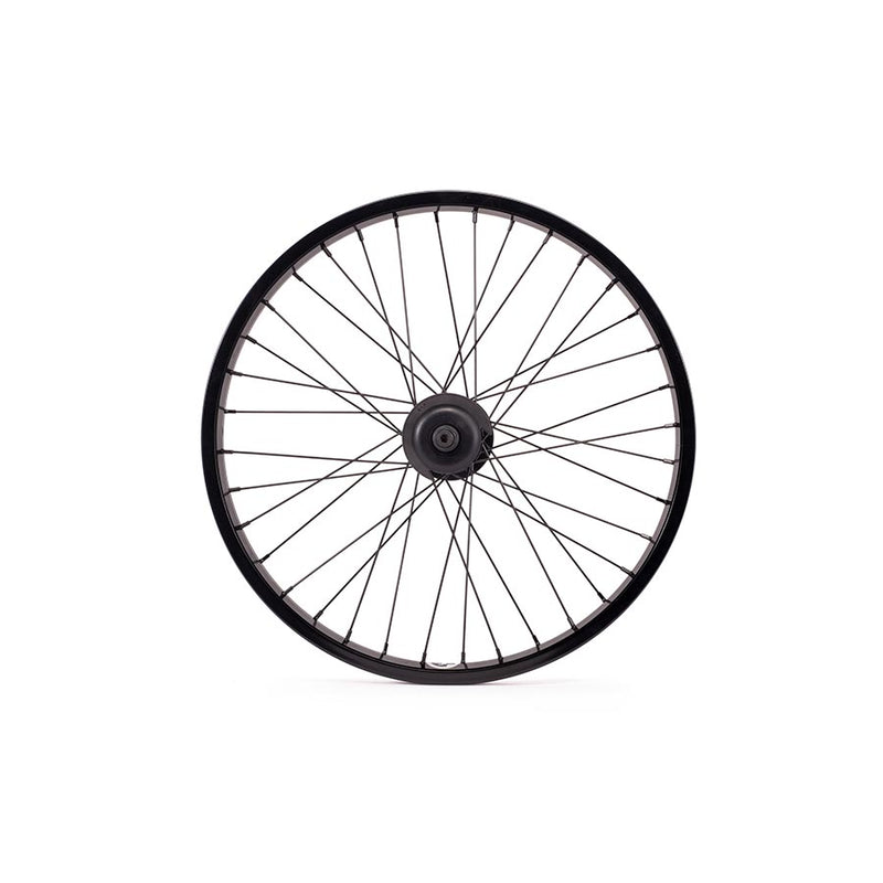 Load image into Gallery viewer, Salt Plus Summit Rear Cassette Wheel with EX Hub, Summit Rim and Nylon Hub Guards 36h 14mm Axle 9t Driver RHD Black
