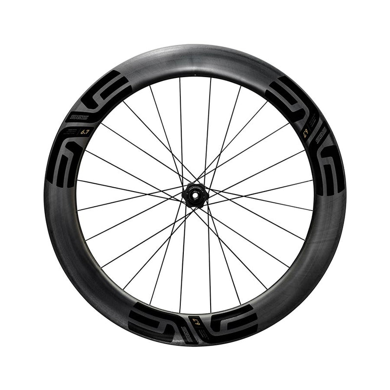 Load image into Gallery viewer, ENVE Composites SES 6.7 Rear Wheel - 700, 12 x 142, Center-Lock, HG 11 Road, Innerdrive 60pt, Black
