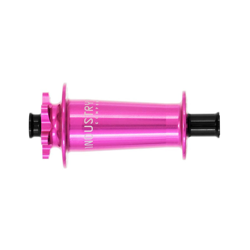 Load image into Gallery viewer, Industry Nine Hydra Classic Boost 6B, Disc Hub, Front, 32H, 15mm TA, 110mm Boost, Pink
