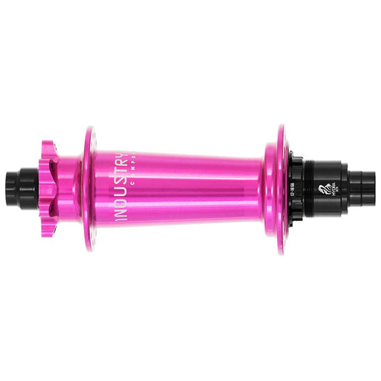 Industry Nine Hydra Classic Boost 6B, Disc Hub, Rear, 32H, 12mm TA, 148mm, SRAM XD, Pink