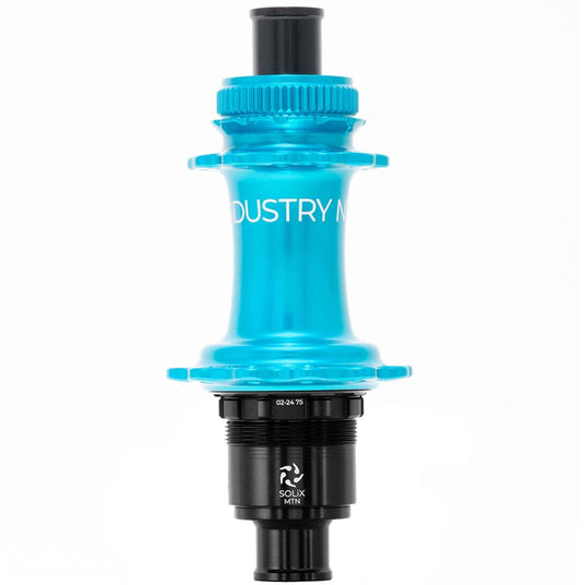 Industry Nine Solix M Classic Rear MS, Disc Hub, Rear, 28H, 12mm TA, 148mm, Shimano Micro Spline, Turquoise