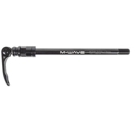 M-Wave Stalwart 176mm Thru Axle, Rear, 12x142mm TA, Length: 176mm, Thread Length: 20mm, Thread Pitch: M12x1.75, Stalwart