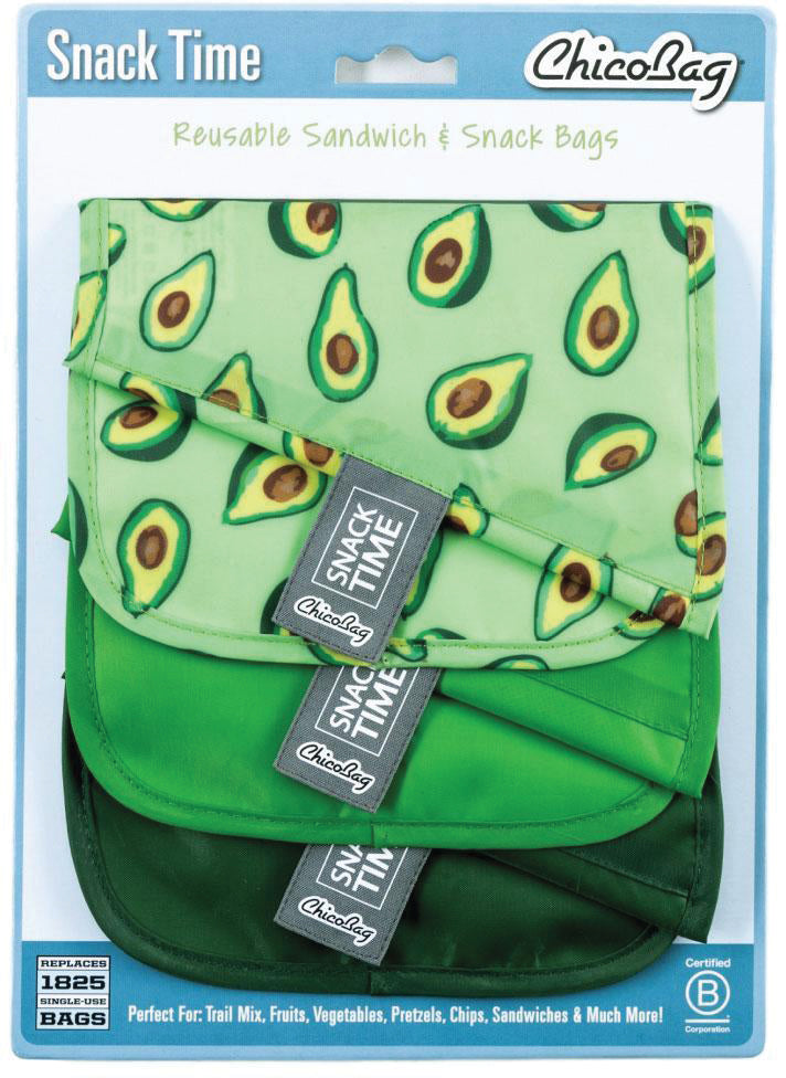 Load image into Gallery viewer, Chicobag Snack Time Poly Snack Time Poly - Avocado Sacks
