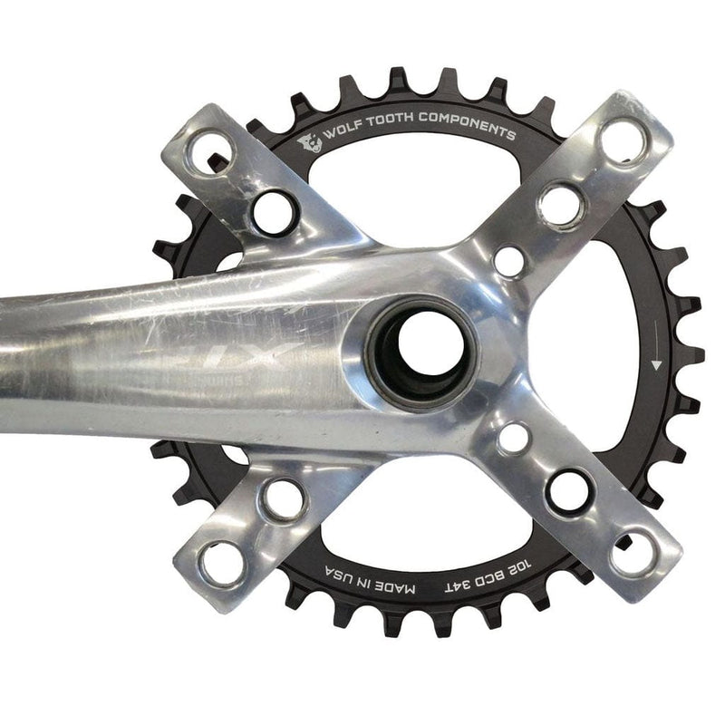 Load image into Gallery viewer, Wolf Tooth XTR M960 Chainrings 34t 102 BCD 50mm Offset Drop-Stop A Aluminum Blk
