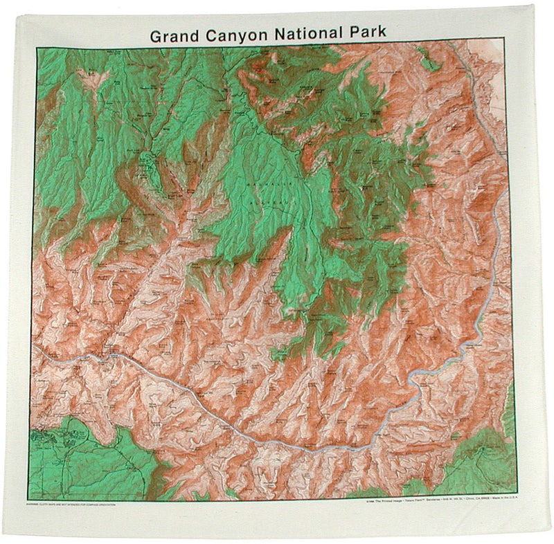 Load image into Gallery viewer, Explore in Style with The Printed Image National Parks Topo Bandanas - Rocky Mountain Edition
