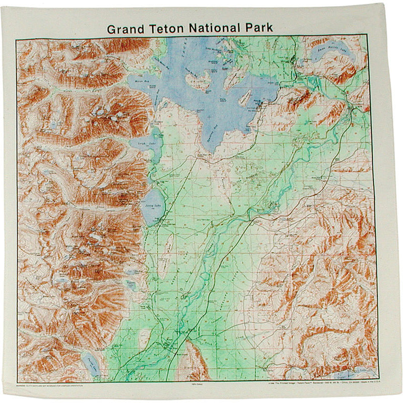 Load image into Gallery viewer, Explore in Style with The Printed Image National Parks Topo Bandanas - Yosemite Edition
