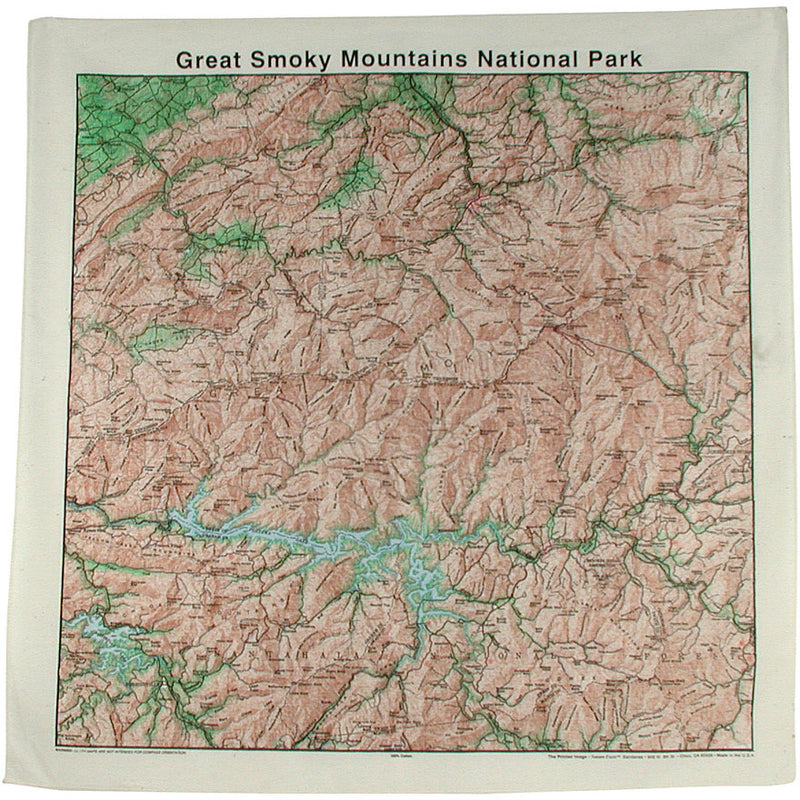 Load image into Gallery viewer, Explore in Style with The Printed Image National Parks Topo Bandanas - Rocky Mountain Edition
