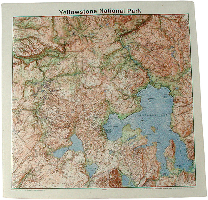 Load image into Gallery viewer, Explore in Style with The Printed Image National Parks Topo Bandanas - Glacier National Park Edition
