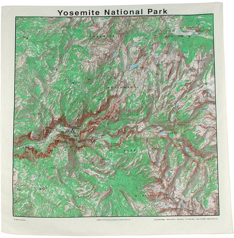 Load image into Gallery viewer, Explore in Style with The Printed Image National Parks Topo Bandanas - Glacier National Park Edition
