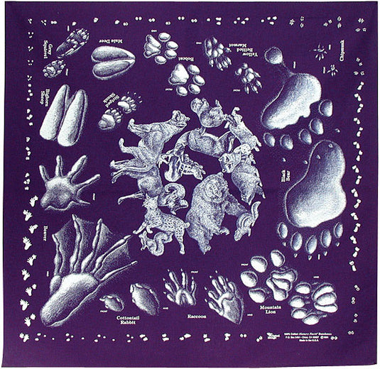 Explore the Wild with The Printed Image Nature Facts Wildflowers Bandana