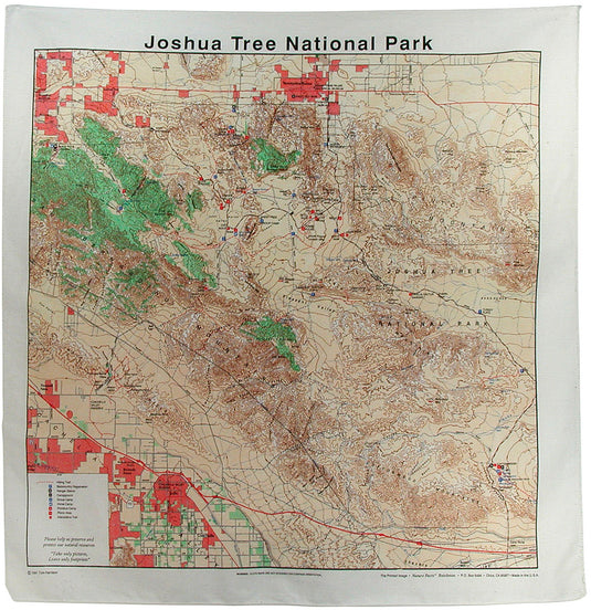 Explore in Style with The Printed Image Grand Canyon National Park Topographic Bandana