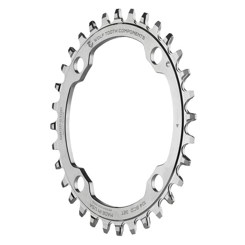 Wolf Tooth Drop Stop A Chainring 32t 104 BCD 9/10/11/12-Spd 88g Stainless Steel