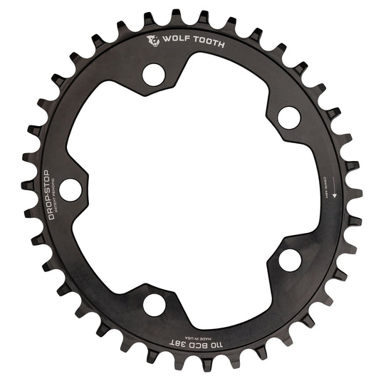 Wolf Tooth Elliptical Chainring 38t 110 BCD 5-Bolt 10/11/12-Spd Eagle Compatible