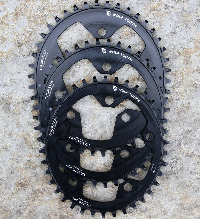 Load image into Gallery viewer, Wolf Tooth Elliptical Chainring 40t 110 BCD 5-Bolt 10/11/12-Spd Eagle Compatible
