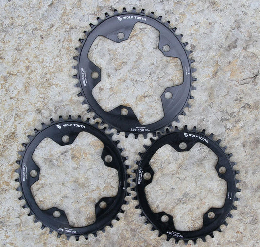 Wolf Tooth Elliptical Chainring 38t 110 BCD 5-Bolt 10/11/12-Spd Eagle Compatible