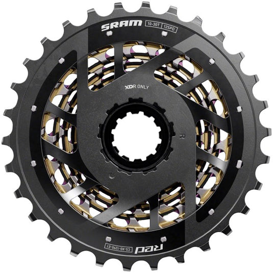 SRAM RED XG-1290 Cassette - 12-Speed, 10-36t, For XDR Driver Body, Rainbow, E1