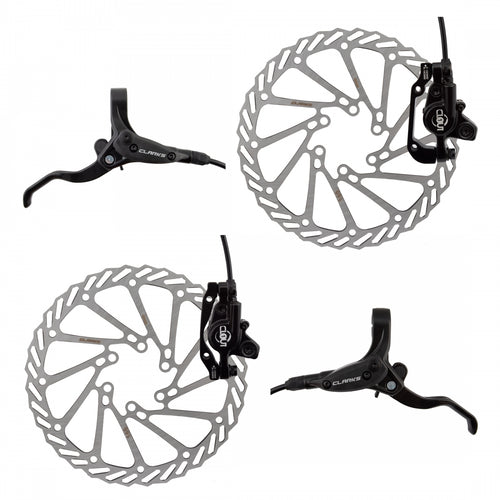 Clarks-Clout-1-Hydraulic-Disc-Brake-Kit-Disc-Brake-&-Lever-Hybrid-comfort-Bike-Road-Bike-Mountain-Bike-HBSL0126-MTB-Flat-Bar-Disc-Brakes