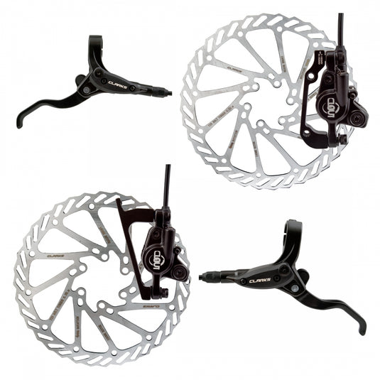 Clarks-Clout-1-Hydraulic-Euro-Style-Disc-Brake-&-Lever-Hybrid-comfort-Bike-Road-Bike-Mountain-Bike-DBKL0225-MTB-Flat-Bar-Disc-Brakes