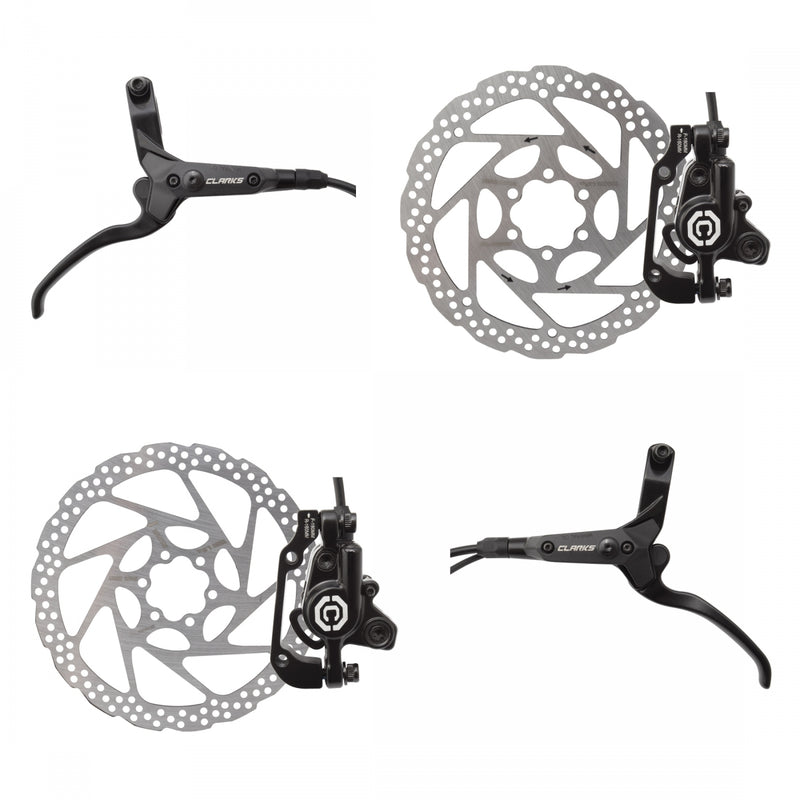 Load image into Gallery viewer, Clarks-M3000-eBike-Hydraulic-Brake-Disc-Brake-&amp;-Lever-Electric-Bike-DBKL0379-MTB-Flat-Bar-Disc-Brakes
