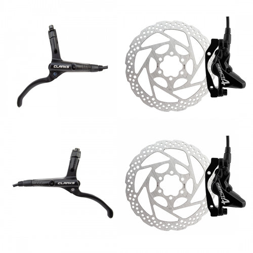 Clarks-React-4-Hydraulic-Disc-Brake-Kit-Disc-Brake-&-Lever-Mountain-Bike-DBKL0569-MTB-Flat-Bar-Disc-Brakes