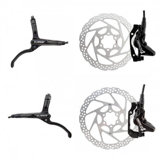 Clarks-React-4-Hydraulic-Disc-Brake-Kit-Disc-Brake-&-Lever-Mountain-Bike-DBKL0570-MTB-Flat-Bar-Disc-Brakes