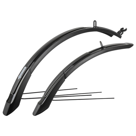 M-Wave Mud Max F+R ADJ L Fender, 26''-29'', 62mm, Black