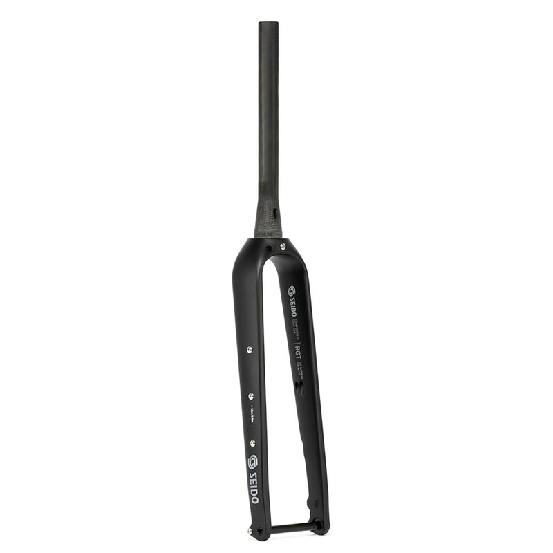 Load image into Gallery viewer, Seido RGT Fork 700C/27.5&quot; 1-1/8&#39;&#39;-1.5&#39;&#39;, 12x100mm TA, Rake: 50mm, Black
