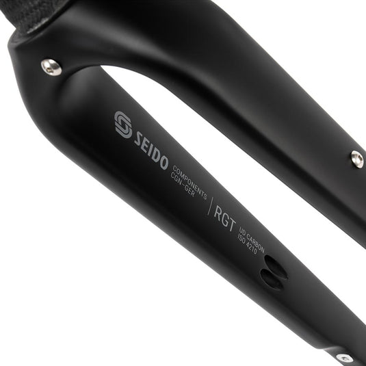 Seido RGT Fork 700C/27.5" 1-1/8''-1.5'', 12x100mm TA, Rake: 50mm, Black