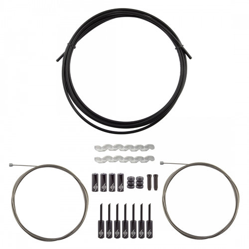 Origin8-Slick-Compressionless-2x-Gear-Cable-Housing-Kit-Derailleur-Cable-Housing-Set-DCHS0087