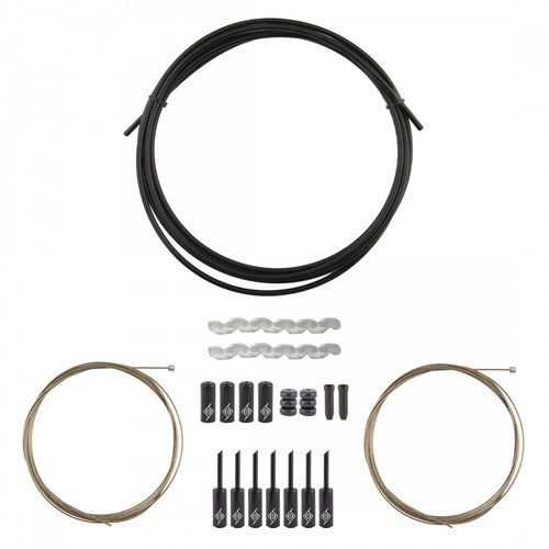 Origin8-SuperSlick-Compressionless-2x-Gear-Cable-Housing-Kit-Derailleur-Cable-Housing-Set-DCHS0089