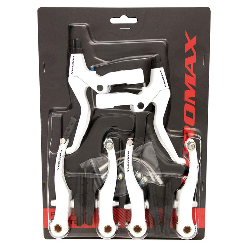 Load image into Gallery viewer, Promax TX V-Brake and Lever Set, Front and Rear, White
