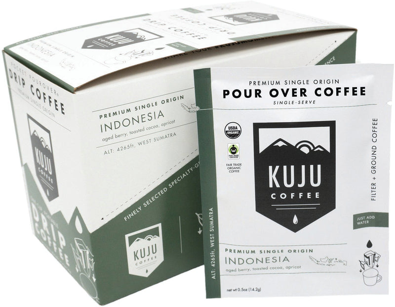 Load image into Gallery viewer, Kuju Coffee Papua Camp Pocket Pourover - Convenient and Delicious Coffee on the Go! Pack of  6
