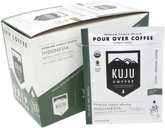 Kuju Coffee Papua Camp Pocket Pourover - Convenient and Delicious Coffee on the Go! Pack of  6