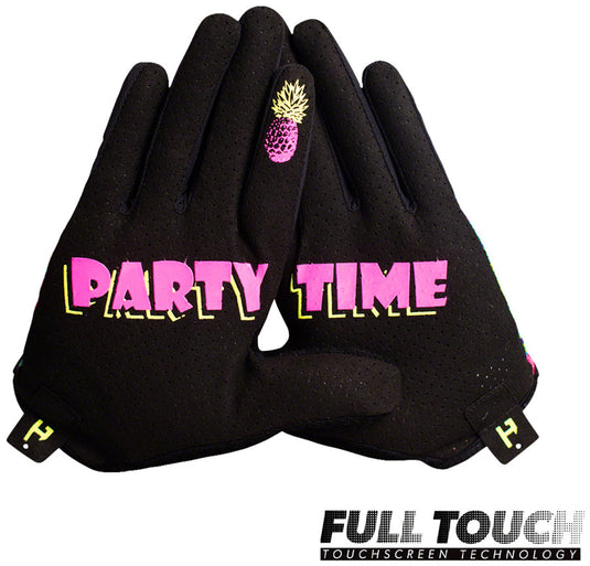 Handup Vented Gloves - Pineapples Carribbean, Full Finger, Medium