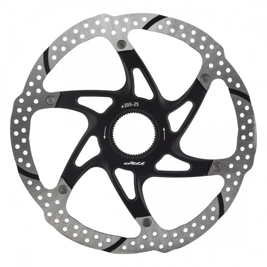 TRP-25 Disc Brake Rotor - 203mm, Center Lock, 1.8mm, Silver/Black