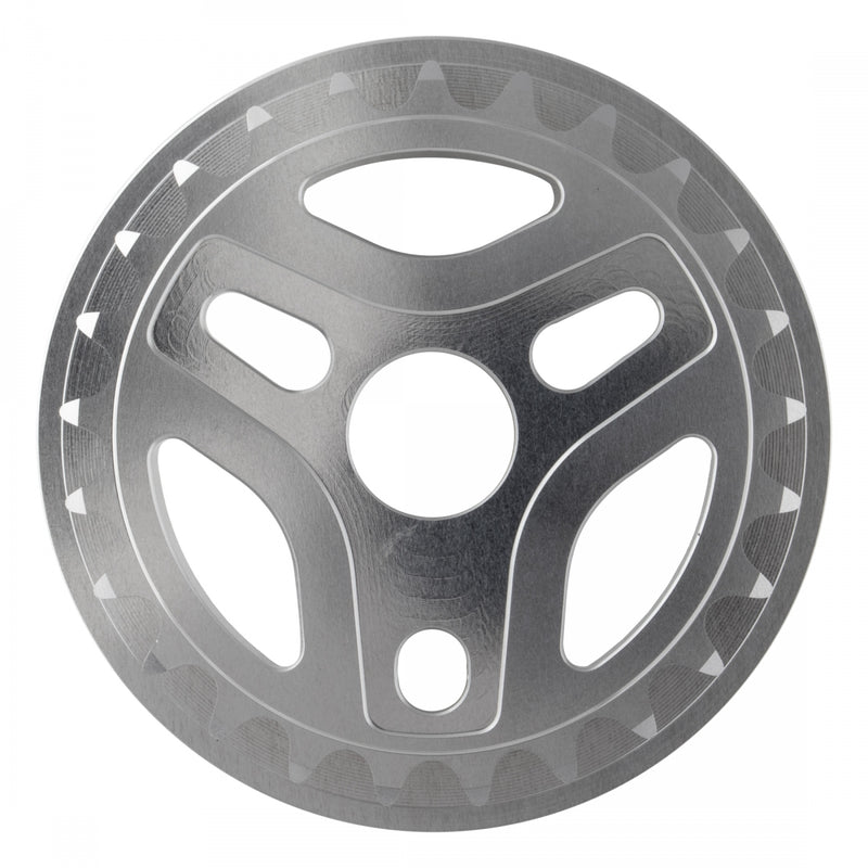 Load image into Gallery viewer, Alienation Starship Chainring 25t 1pc/3pc 1/2in x 1/8in Steel Silver BMX Bike
