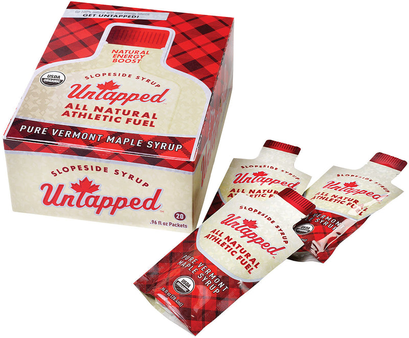 Load image into Gallery viewer, Untapped Slopeside Syrup Gel Energy Food - Fuel Your Adventure! Pack of  20
