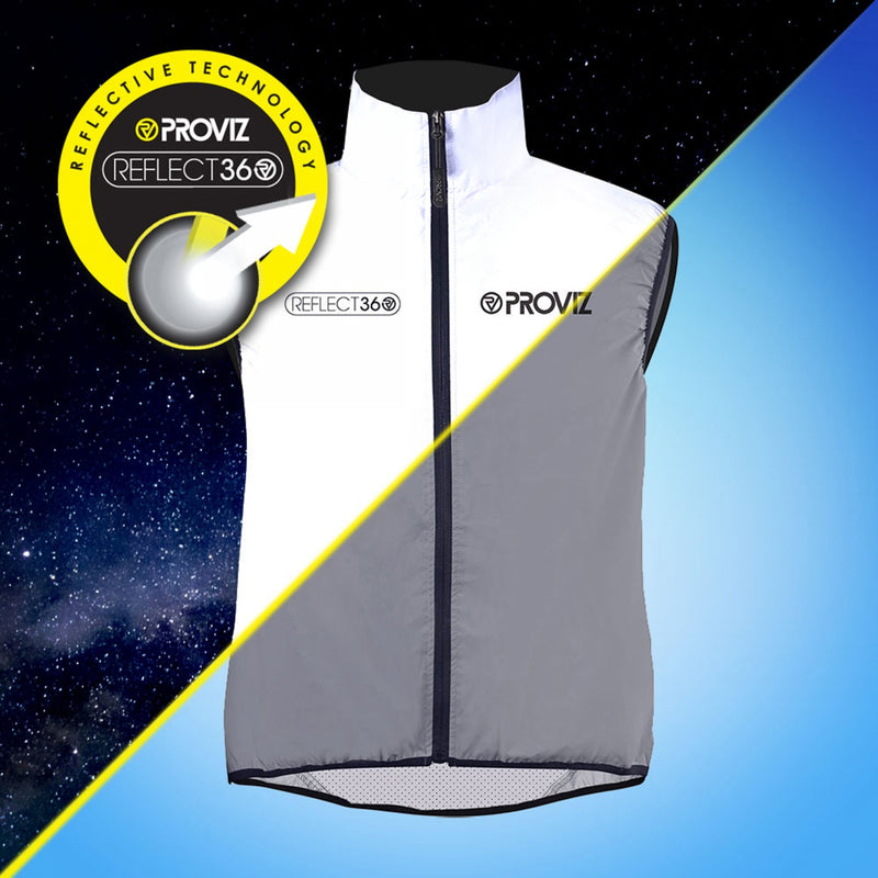 Load image into Gallery viewer, Proviz Reflect360 Cycling Gilet Vest Reflective Grey MD Men`s
